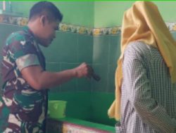 Dukung Gerakan PSN, Babinsa Dampingi Tenaga Kesehatan