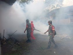 Babinsa Dampingi Dinas Kesehatan Lakukan Fogging Cegah DBD Babinsa Dampingi Dinas Kesehatan Lakukan Fogging Cegah DBD