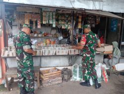 Babinsa Siaga, Pantau Stok Sembako Babinsa Siaga, Pantau Stok Sembako