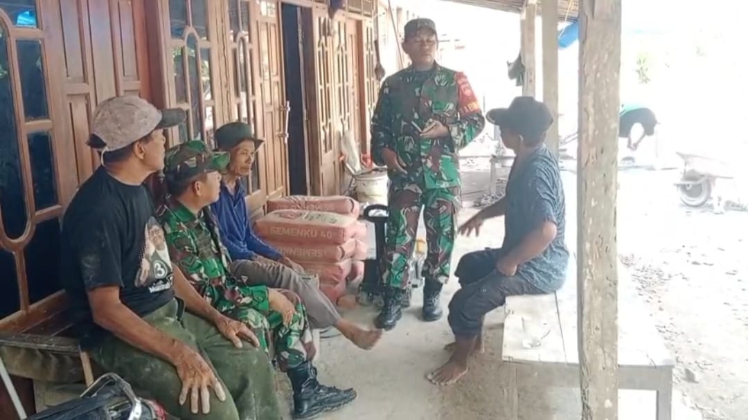 Babinsa Ajak Lansia Tingkatkan Kesehatan