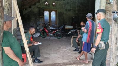 Babinsa Kunjungi Warga, Petakan Keluarga Besar Tentara