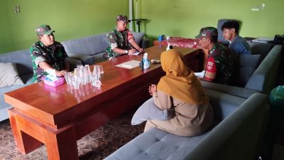 Babinsa Jalin Silaturahmi, Perkuat Sinergitas dengan Aparat Pemerintahan