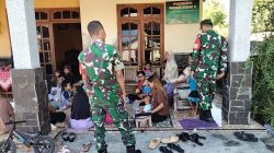 Babinsa Berperan Aktif, Dampingi Bidan Desa di Posyandu