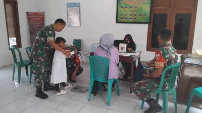 Babinsa Dampingi Posyandu, Wujud Peduli Kesehatan Balita