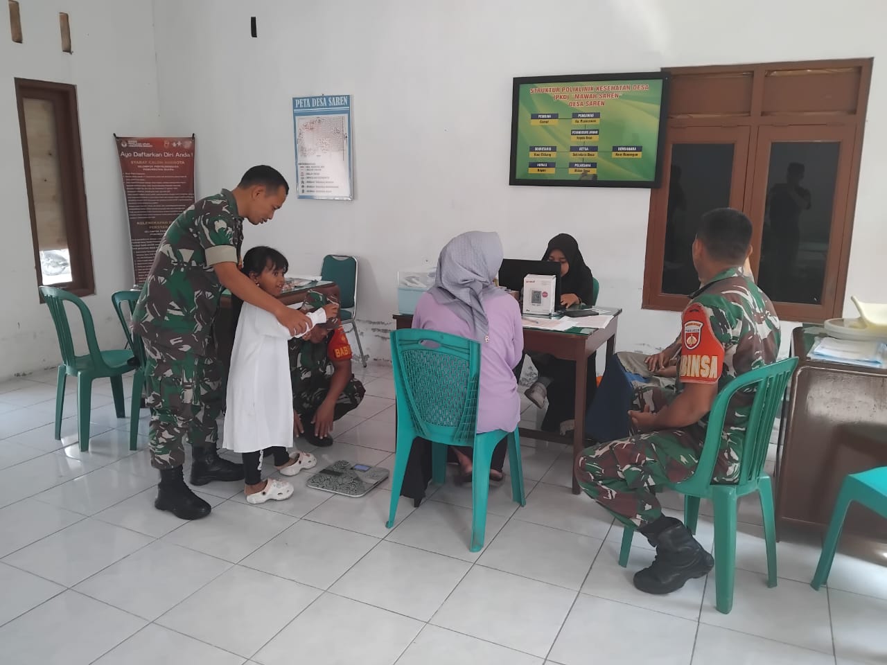 Babinsa Dampingi Posyandu, Wujud Peduli Kesehatan Balita