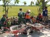 Babinsa Bersama Warga Kerja Bakti Bangun Talud Irigasi, Dukung Kelancaran Pengairan Sawah