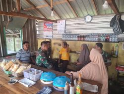 Warung Menjadi Pilihan Babinsa Bertemu Dengan Warga