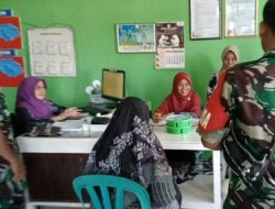 Babinsa Pantau Tumbuh Kembang Anak Lewat Kegiatan Posyandu