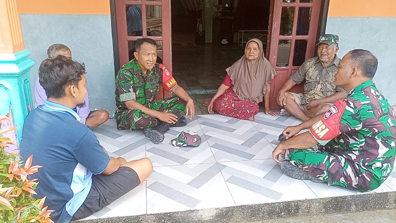 Guna Memahami Permasalahan yang Ada di Wilayah, Babinsa Kunjungi Rumah Tomas