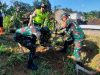 Danramil Sambirejo Ikuti Kegiatan Penanaman Pohon Guna Penanggulangan Bencana oleh Polres Sragen