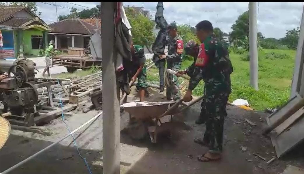 Upaya Babinsa Dorong Pembangunan Rumah Warga Binaan