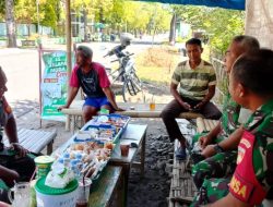 Babinsa Imbau Warga Waspadai Penyakit Diare di Musim Hujan