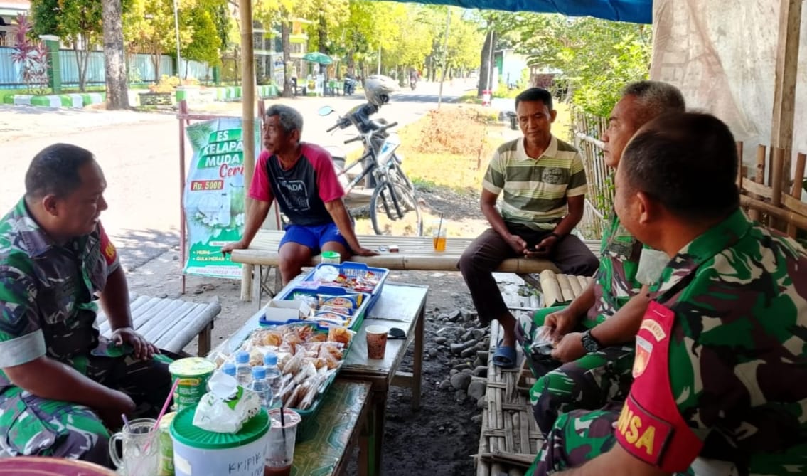 Babinsa Imbau Warga Waspadai Penyakit Diare di Musim Hujan