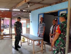 Babinsa Patroli Mengingatkan Pentingnya Keamanan