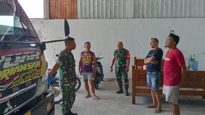 Babinsa Laksanakan Pendataan Logwil Armada Ekspedisi, Deteksi Potensi Wilayah Babinsa Laksanakan Pendataan Logwil Armada Ekspedisi, Deteksi Potensi Wilayah