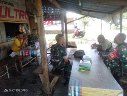 Babinsa Imbau Warga Jaga Kebersihan Saluran Air di Tengah Curah Hujan Tinggi