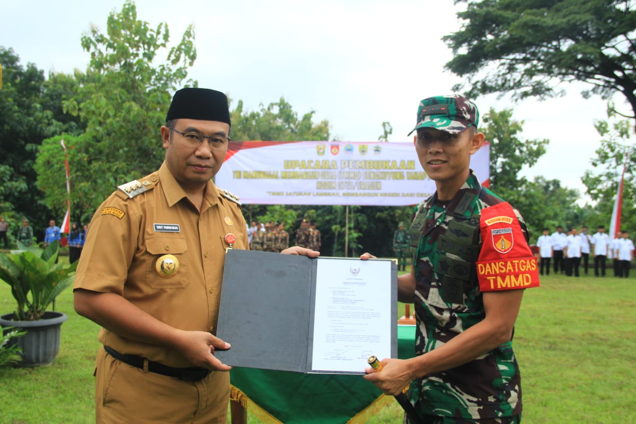TMMD Sengkuyung I tahun 2026 di Ds. Bonagung Tanon, dibuka hari ini oleh Bupati Sragen