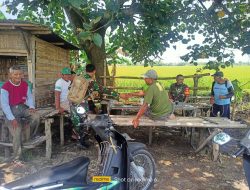 Babinsa Komsos dengan Tokoh Masyarakat, Sampaikan Pesan Moral dan Kebersamaan