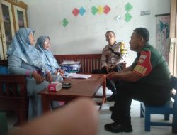 Babinsa Lakukan Pendataan Ibu Hamil dan Balita Untuk Permudah Pemantauan Kesehatan