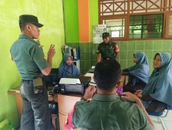 Kunjungan Ke Sekolah, Babinsa Lakukan Pendataan Perubahan Jumlah Siswa