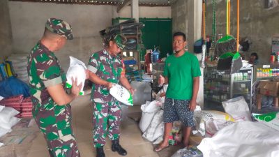Babinsa Lakukan Pendataan Stok Pupuk Pertanian, Pastikan Penyaluran Tepat Sasaran