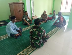 Babinsa Komsos dengan Takmir Masjid, Perkuat Kerukunan Umat