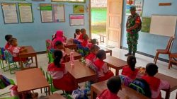 Babinsa Kenalkan Wawasan Kebangsaan kepada Siswa TK