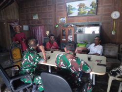 Babinsa Bersilaturahmi dengan Tokoh Pemuda, Bahas Kemajuan Karang Taruna