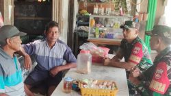 Babinsa Laksanakan Komsos dengan Ketua RT, Ingatkan Warga Pentingnya Kebersihan Lingkungan