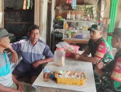 Babinsa Laksanakan Komsos dengan Ketua RT, Ingatkan Warga Pentingnya Kebersihan Lingkungan