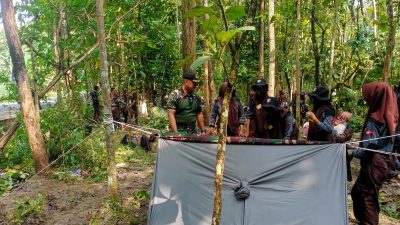 Babinsa Ajak Siswa Ketarunaan Berbivak di Hutan, Tingkatkan Keterampilan Bertahan Hidup dan Kecintaan Alam