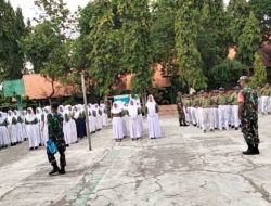 Babinsa Latih Kedisiplinan dan TUS di SMP, Bentuk Karakter Siswa yang Tangguh dan Bertanggung Jawab
