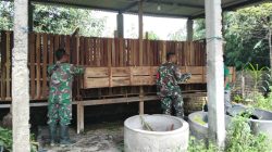 Babinsa Pantau Ternak Kambing, Imbau Warga Jaga Kebersihan Kandang agar Tidak Menimbulkan Bau