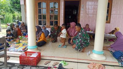 Babinsa Dampingi Kegiatan Posyandu, Sampaikan Pesan Penting untuk Orang Tua
