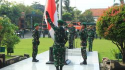 Kasdim Pimpin Upacara Bendera Hari Senin di Makodim