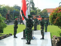 Kasdim Pimpin Upacara Bendera Hari Senin di Makodim