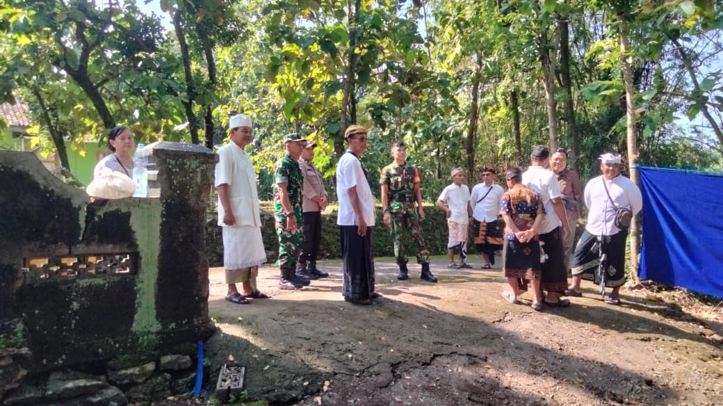 Jelang Nyepi Babinsa Imbau Jaga Kerukunan Antar Umat Beragama