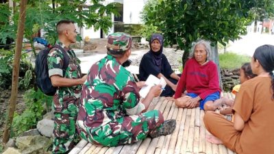 Babinsa Lakukan Pendataan UMKM di Wilayah Tanggungjawabnya