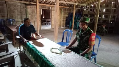 Babinsa Lakukan Pendekatan Ke Masyarakat, Bagian dari Pembinaan Teritorial