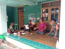 Babinsa Bahas Persiapan Musim Tanam Kedua Dengan Ketua Gapoktan