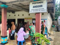 Wujudkan Balita Sehat Babinsa Dampingi Kegiatan Posyandu