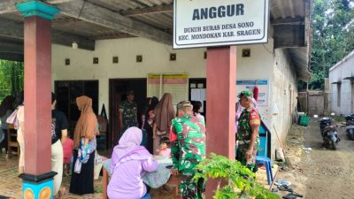 Wujudkan Balita Sehat Babinsa Dampingi Kegiatan Posyandu