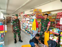 Babinsa Cek Stok Sembako, Antisipasi Kelangkaan Jelang Lebaran