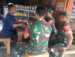 Babinsa Lakukan Pendataan Bantuan Sembako bagi Warga di Bulan Suci