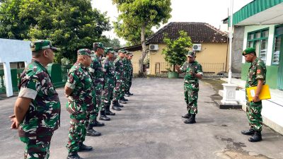 Danramil Pimpin Langsung Apel Pagi, Tekankan Disiplin dan Profesionalisme Prajurit