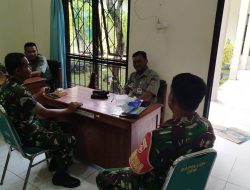 Babinsa Kunjungi Kantor PPL, Sinkronkan Data Lahan Panen dan Belum Panen