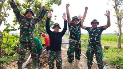 Batalyon Kavaleri 2/Turangga Ceta terjunkan Prajurit bantu TMMD di Sragen