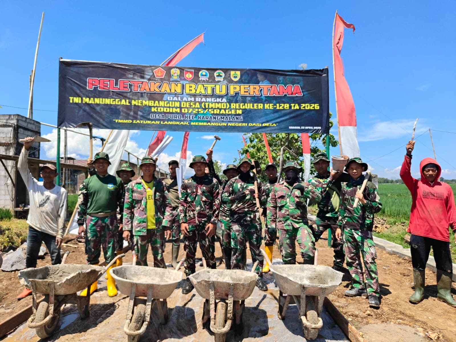 Pasukan Artileri Pertahanan Udara sudah tiba di Sragen