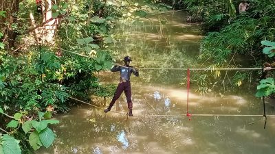 Koramil Miri Ajarkan Materi Lintas Medan kepada Siswa Ketarunaan