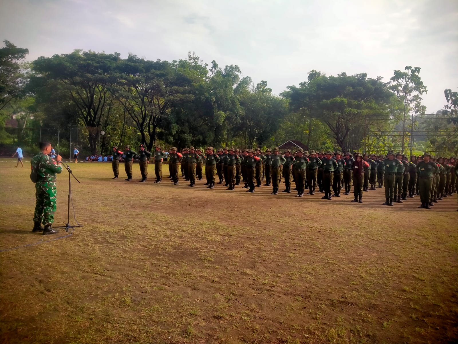 Babinsa Tanamkan Siswa SMK Sakti Gemolong Memiliki Kemampuan Bela Negara